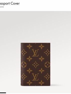 Authentic…..Louis Vuitton Brown Textured Leather Passport Holder!!!